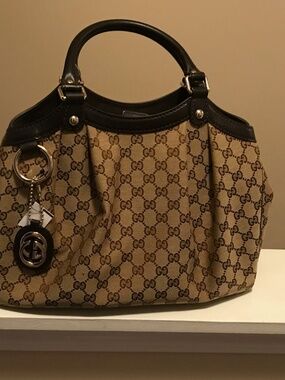 GUCCI Brown Medium Handbag – Brand New with Tags